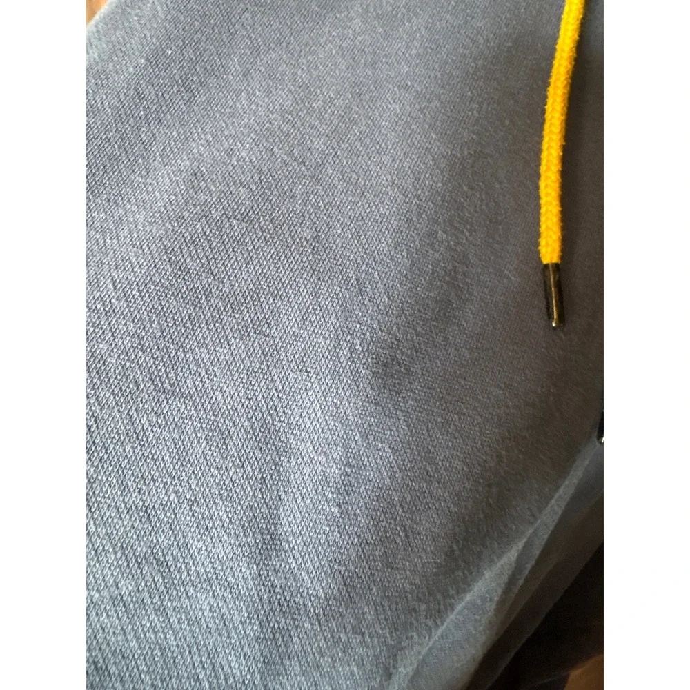 The North Face Mens XL Colorblock Hoodie Blue Yellow Green Pullover Sweatshirt